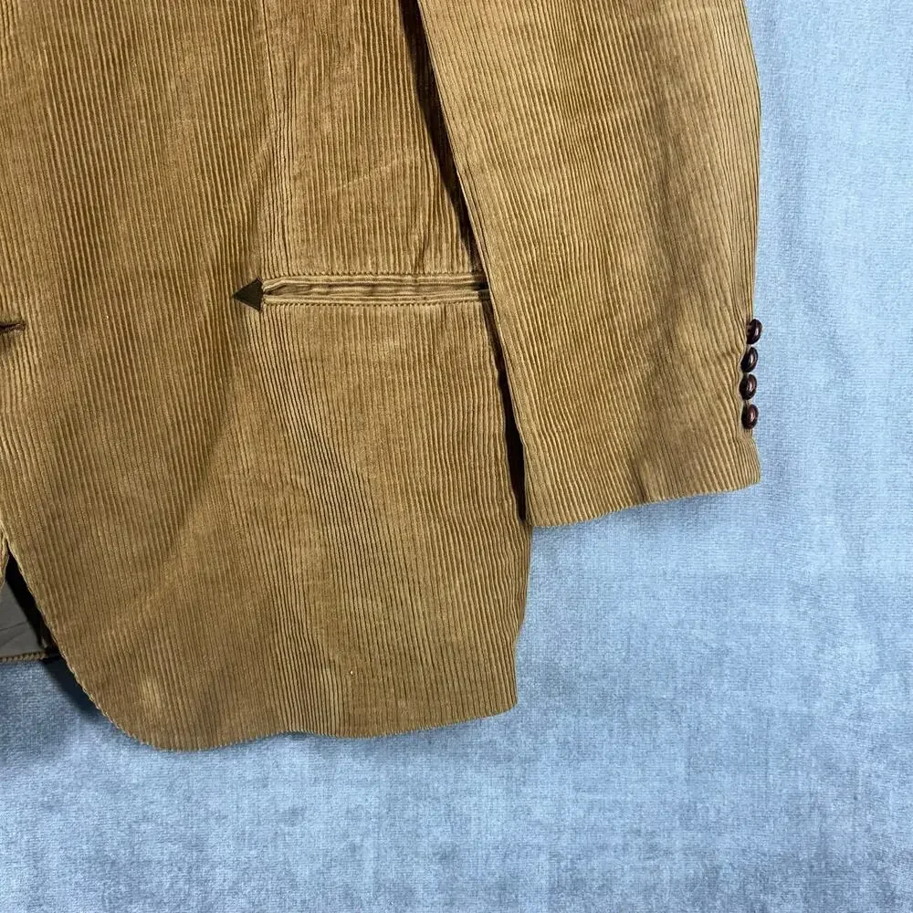 Joe Namath Signature Collection Vintage 80s Tan Corduroy Blazer 48L